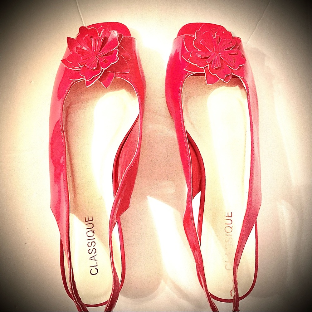 Classique Vintage Low Heel Shoes Hot Pink Hard To Get The Right Color